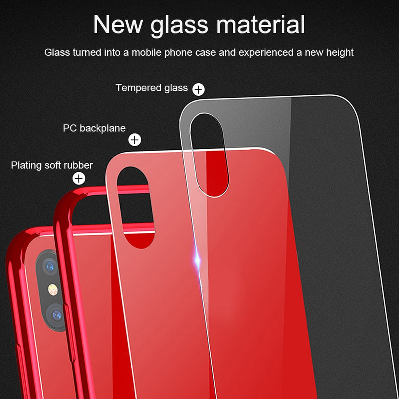 Luxury Tempered Glass Case for iPhone 11