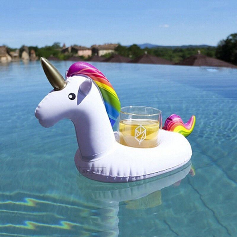 Mini Unicorn Pool Float for Drinks