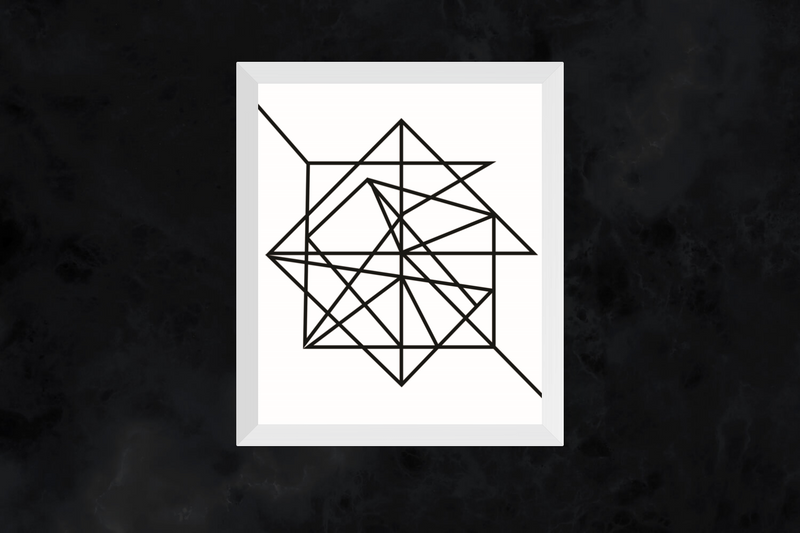 Origami Abstract Art - Digital Poster