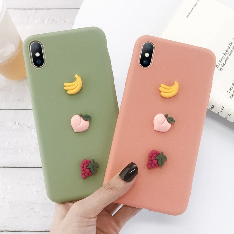 Fruit Design Cases for iPhone 6, iPhone 7, iPhone 8, iPhone X and iPhone 11