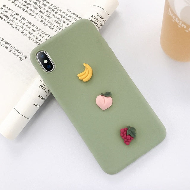 Fruit Design Cases for iPhone 6, iPhone 7, iPhone 8, iPhone X and iPhone 11