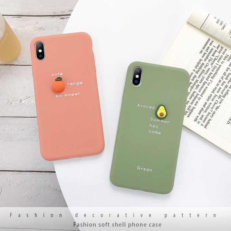 Fruit Design Cases for iPhone 6, iPhone 7, iPhone 8, iPhone X and iPhone 11