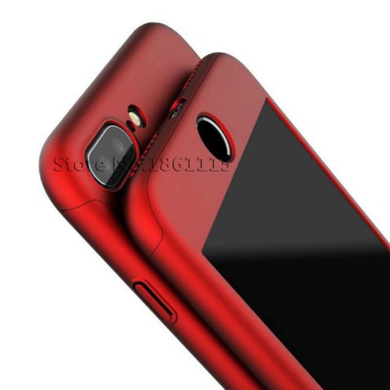 360 Degree Full Cover Phone Case For iPhone  With Tempered Glass