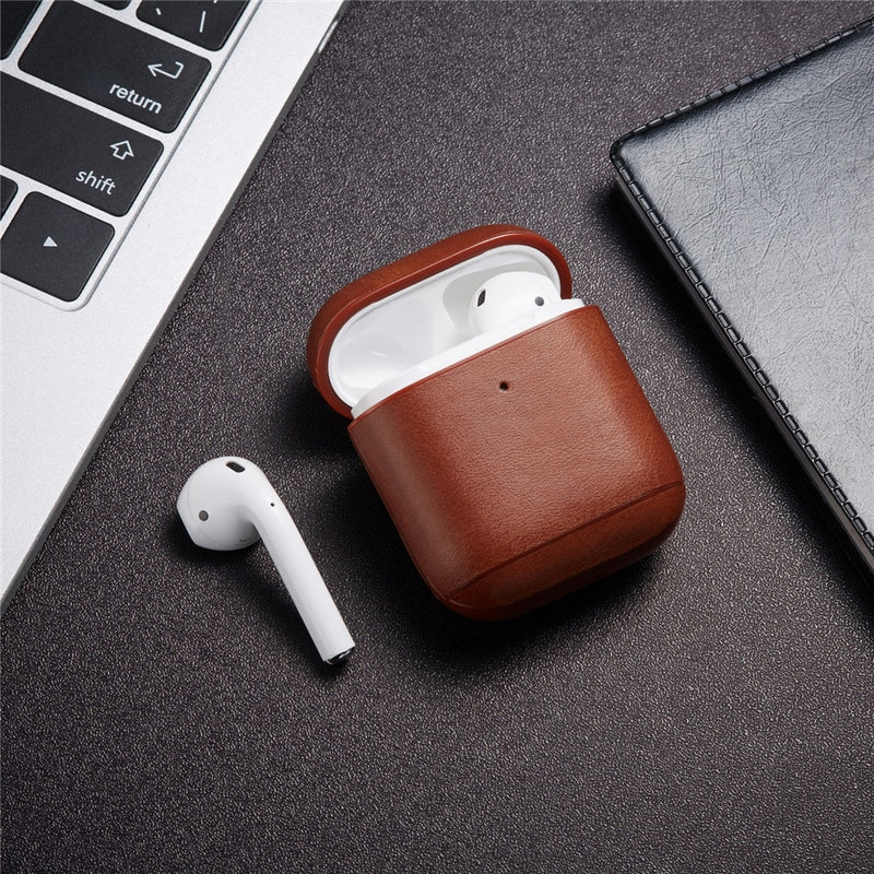 Luxury Leather Case For Apple Airpods 2