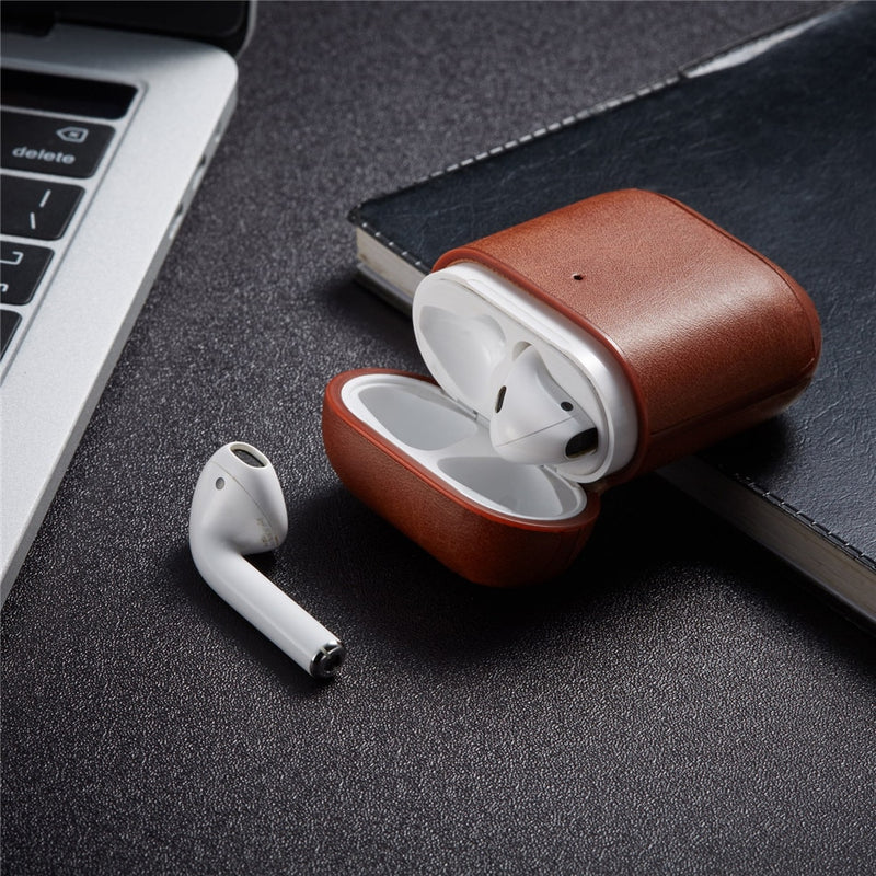 Luxury Leather Case For Apple Airpods 2
