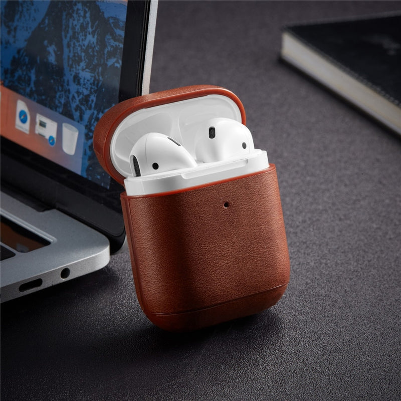 Luxury Leather Case For Apple Airpods 2