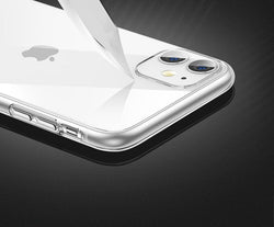 Luxury Transparent Tempered Glass Case For iPhone - From iPhone 6 to iPhone  11 Pro X XR Xs Max
