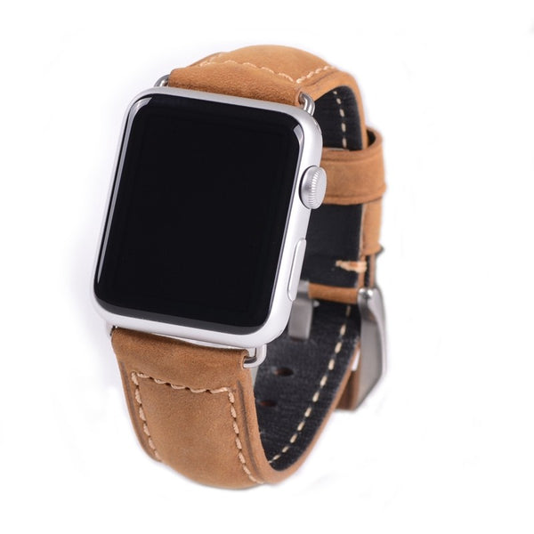 Light Brown Leather Watch Band for iWatch