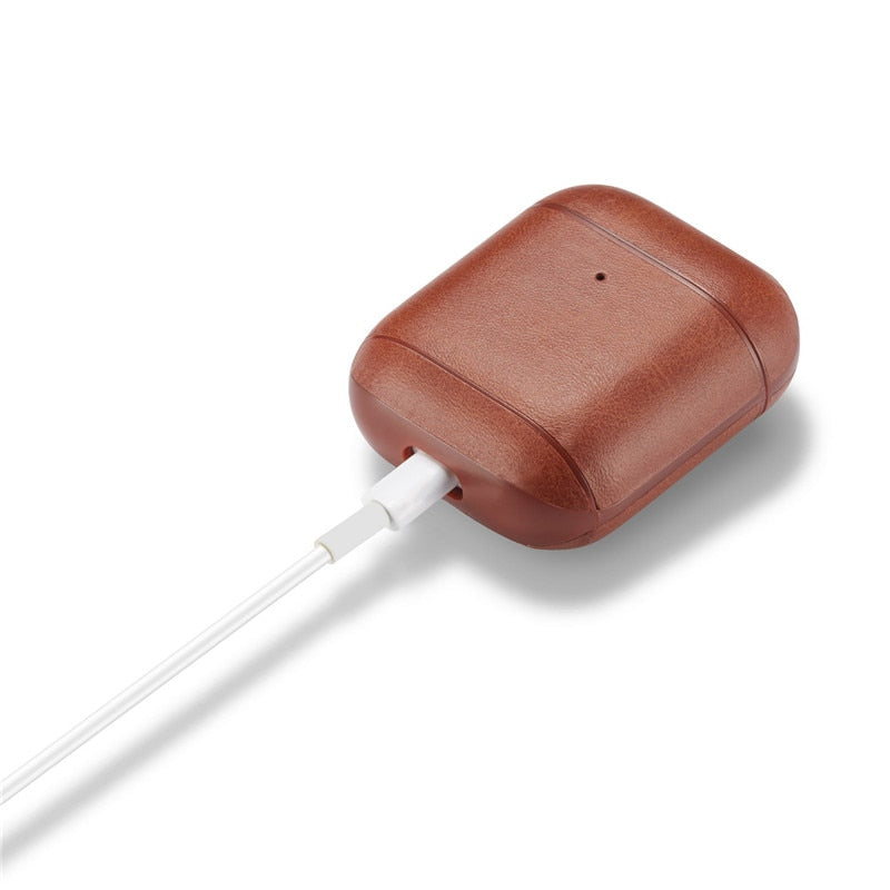 Luxury Leather Case For Apple Airpods 2