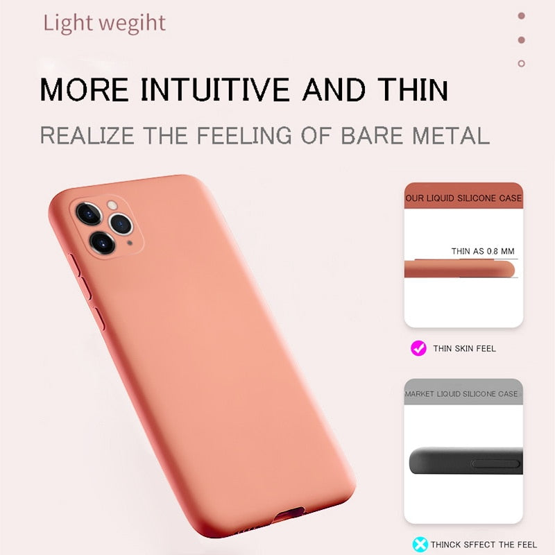 Luxury Silicone Full Protection Case For iPhone 6, 7, 8, iPhone X, XR, XS, XS Max