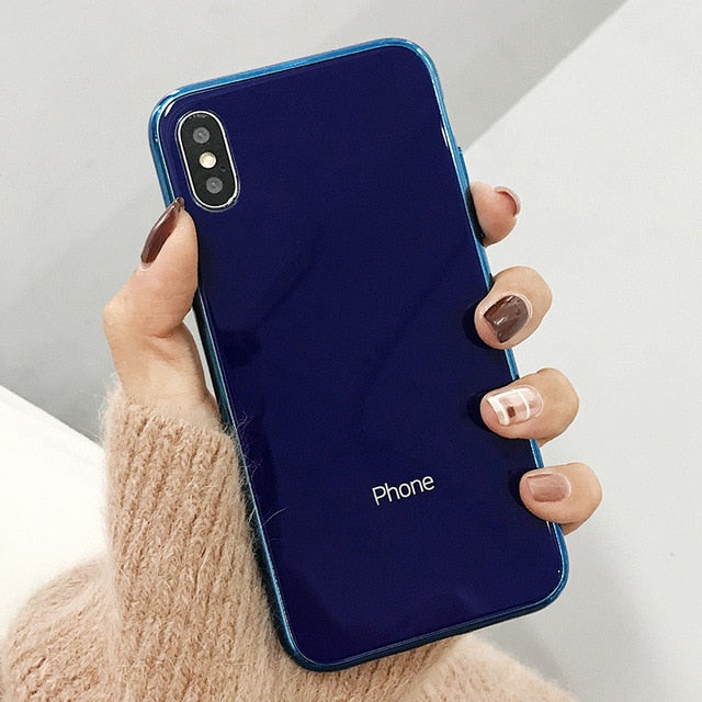 Luxury Tempered Glass Case for iPhone 11