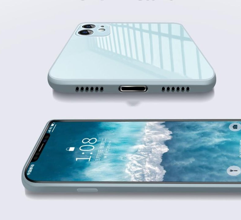 New luxury tempered glass iPhone case