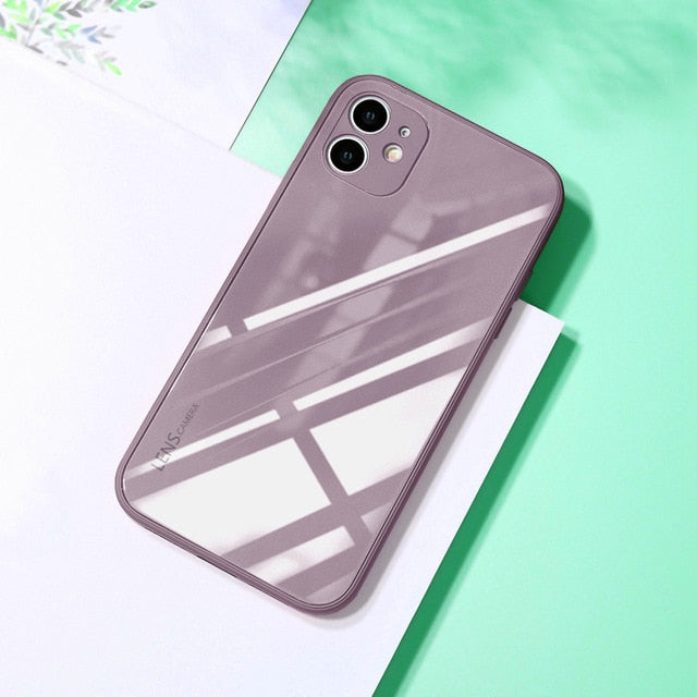 New luxury tempered glass iPhone case