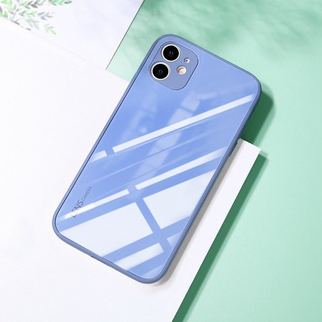 New luxury tempered glass iPhone case