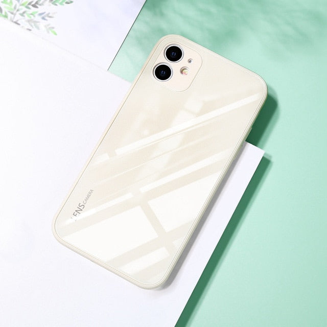 New luxury tempered glass iPhone case