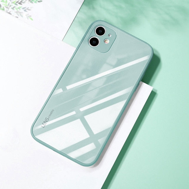 New luxury tempered glass iPhone case