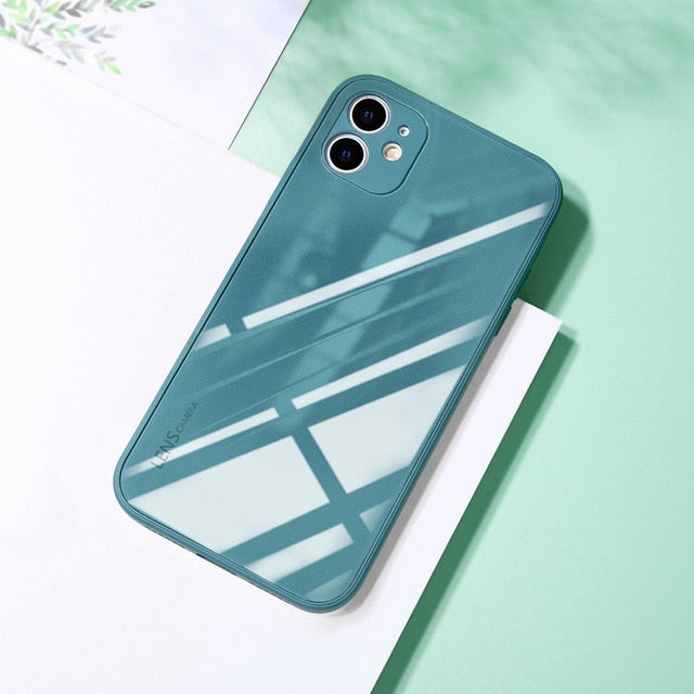 New luxury tempered glass iPhone case