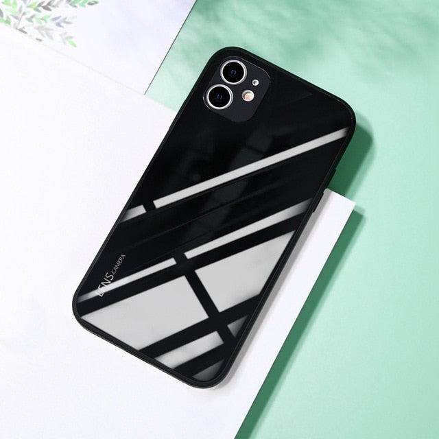 New luxury tempered glass iPhone case