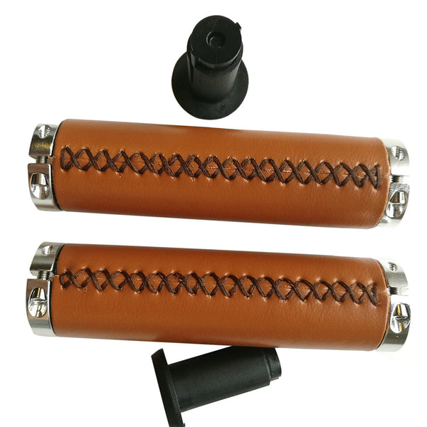 Leather Bike Grips