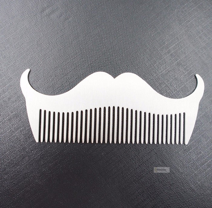 Gentleman's Mustache Steel Beard Comb