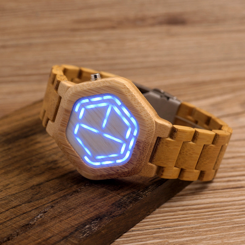 Wooden LED Watch