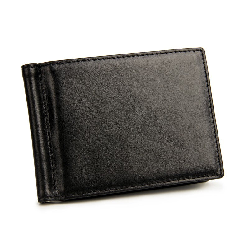 NFC Blocking Slim Genuine Leather Wallet