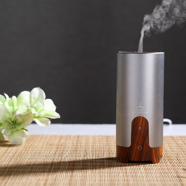 Wooden USB Car Aroma Diffuser