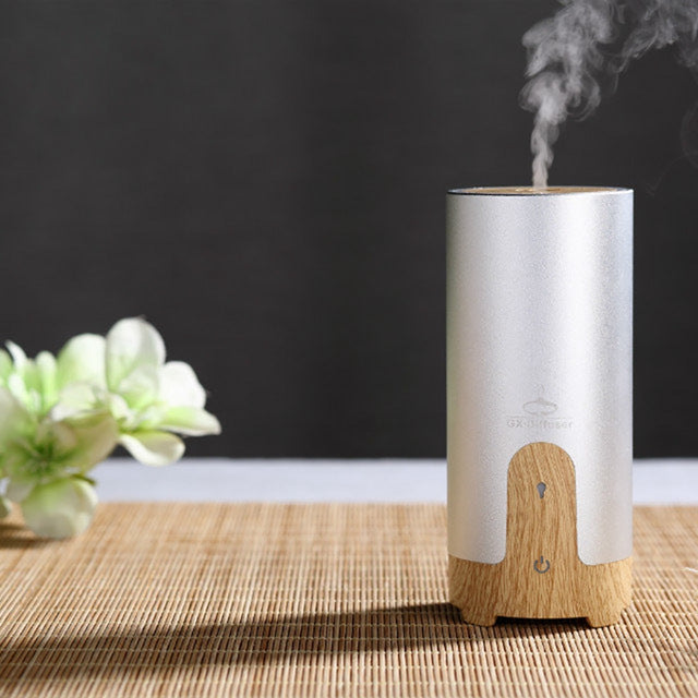 Wooden USB Car Aroma Diffuser