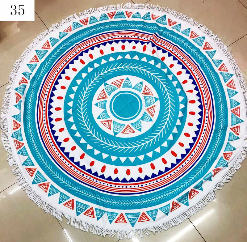 Summer Microfiber Round Beach Towel