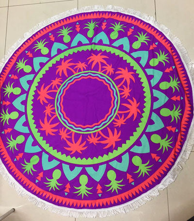 Summer Microfiber Round Beach Towel