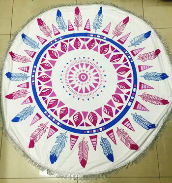 Summer Microfiber Round Beach Towel