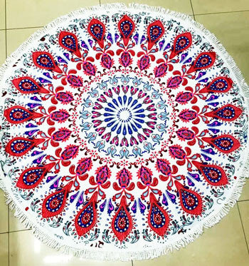 Summer Microfiber Round Beach Towel