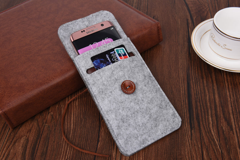 Wool & Felt 5.5" Smartphone Pouch/Case