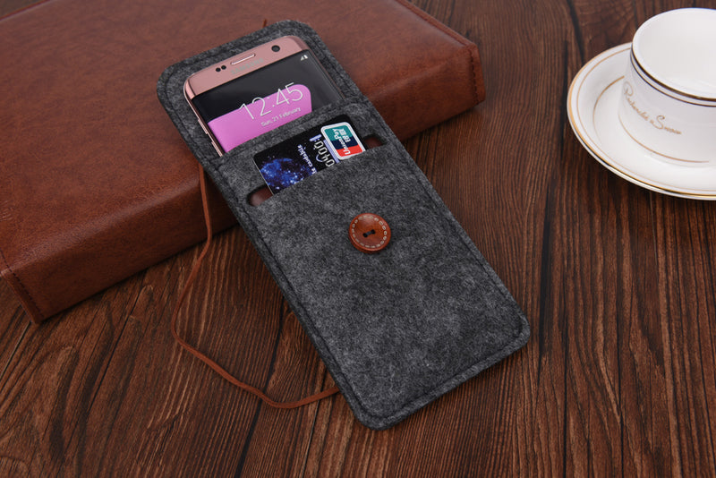 Wool & Felt 5.5" Smartphone Pouch/Case