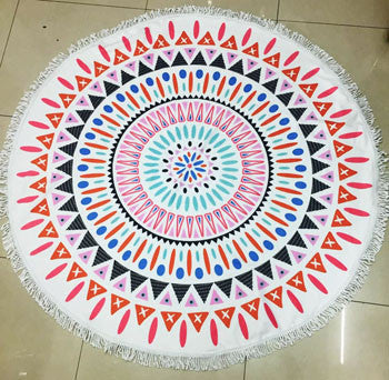 Summer Microfiber Round Beach Towel