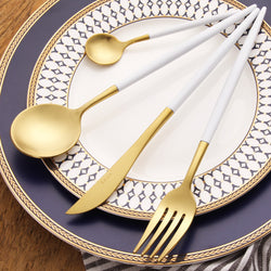 Modern 18/10 Stainless Steel Dinnerware Set (4 piece)