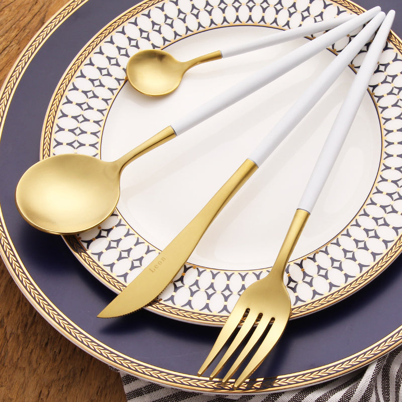 Modern 18/10 Stainless Steel Dinnerware Set (4 piece)