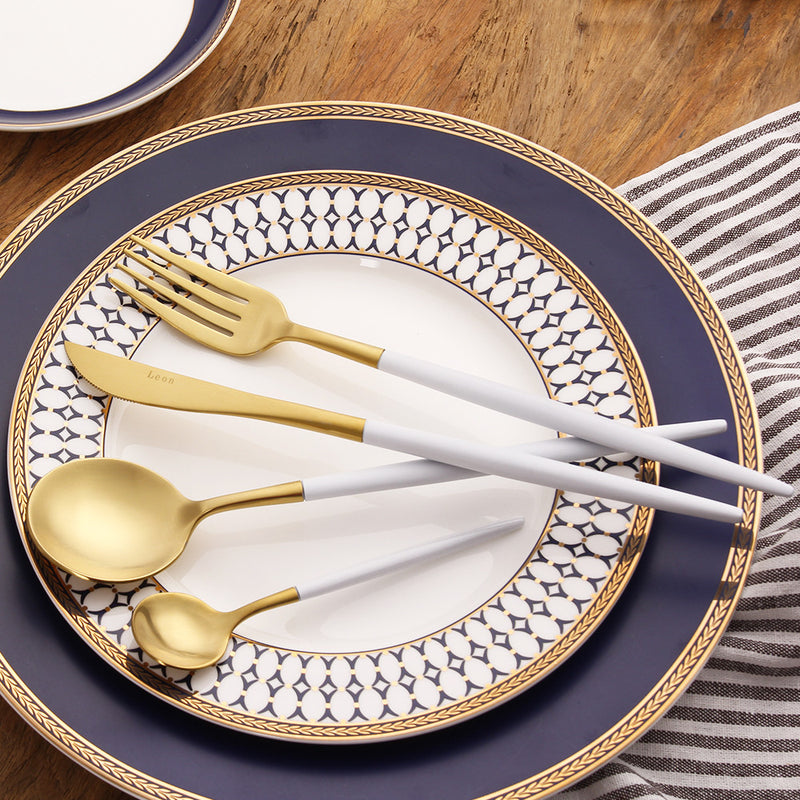 Modern 18/10 Stainless Steel Dinnerware Set (4 piece)