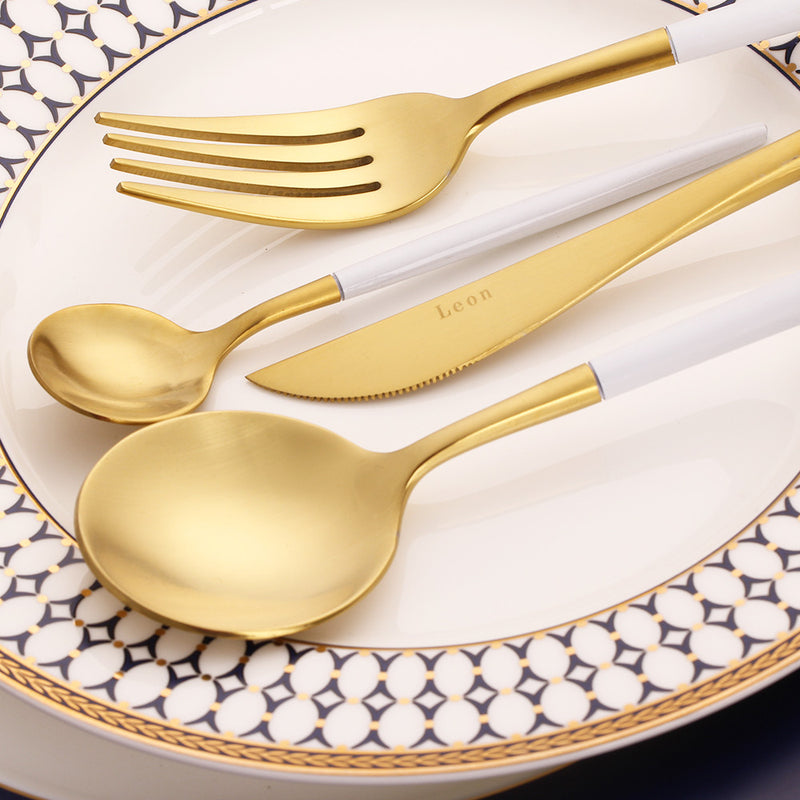 Modern 18/10 Stainless Steel Dinnerware Set (4 piece)