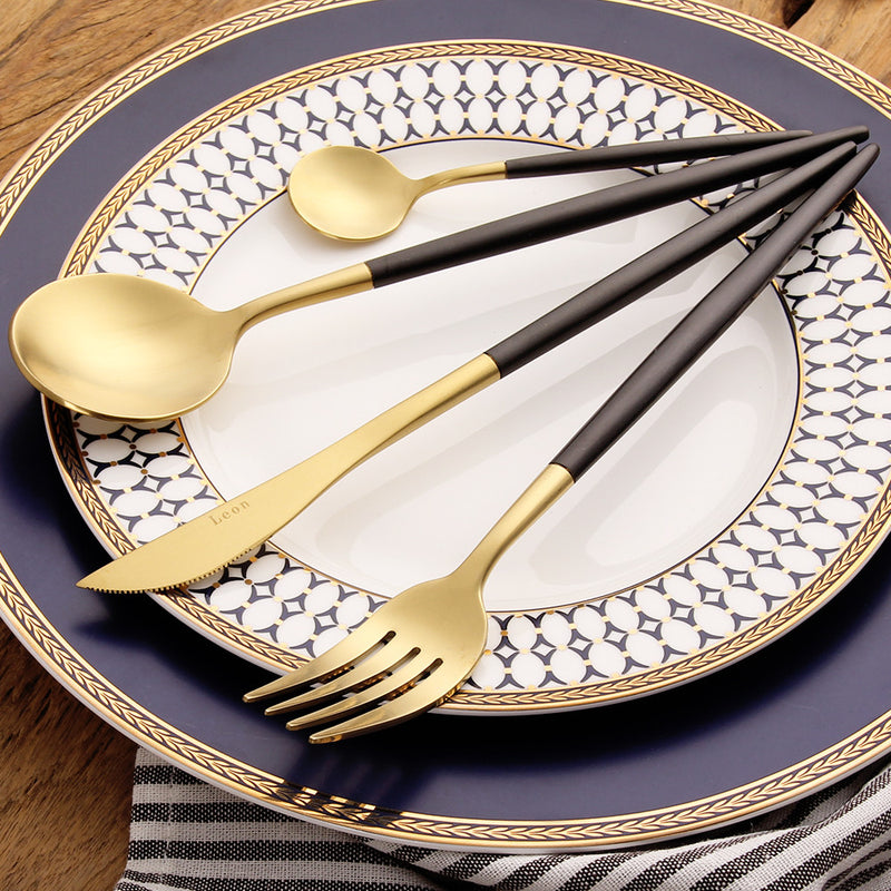 Modern 18/10 Stainless Steel Dinnerware Set (4 piece)