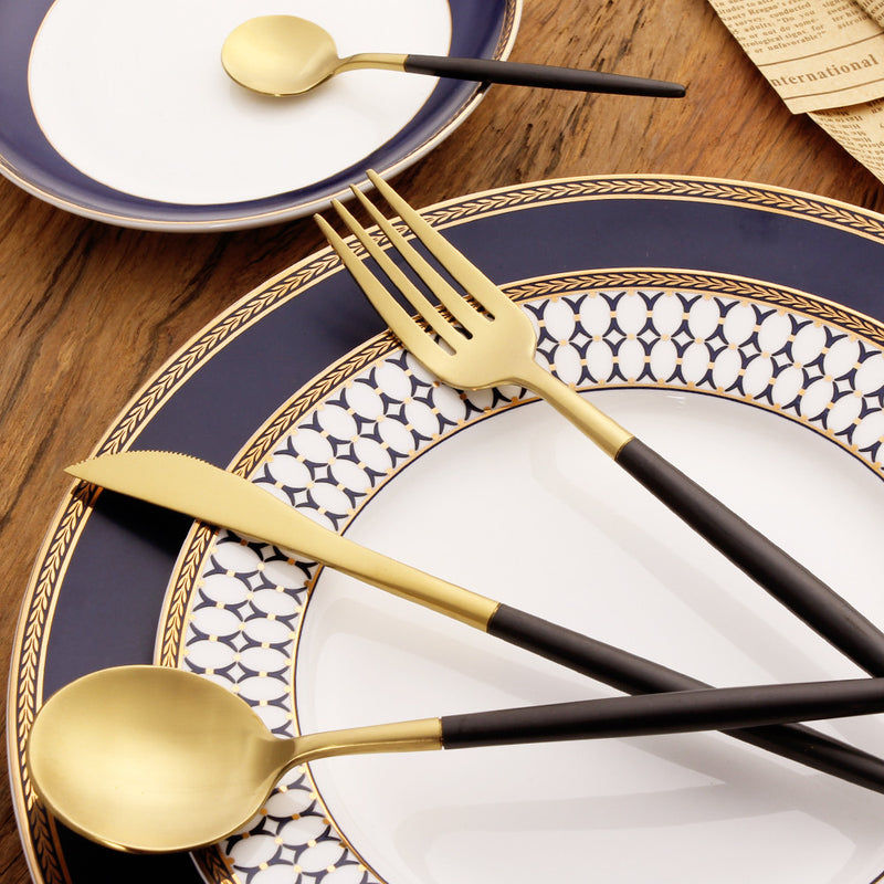 Modern 18/10 Stainless Steel Dinnerware Set (4 piece)