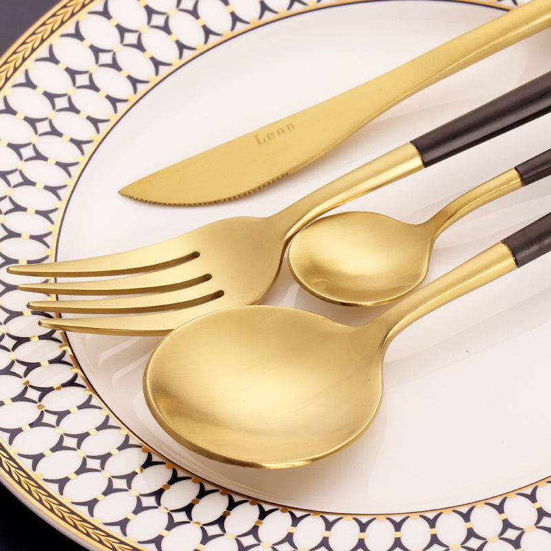 Modern 18/10 Stainless Steel Dinnerware Set (4 piece)
