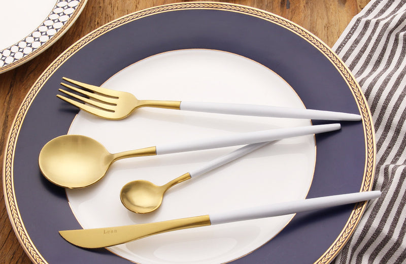 Modern 18/10 Stainless Steel Dinnerware Set (4 piece)