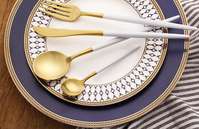 Modern 18/10 Stainless Steel Dinnerware Set (4 piece)