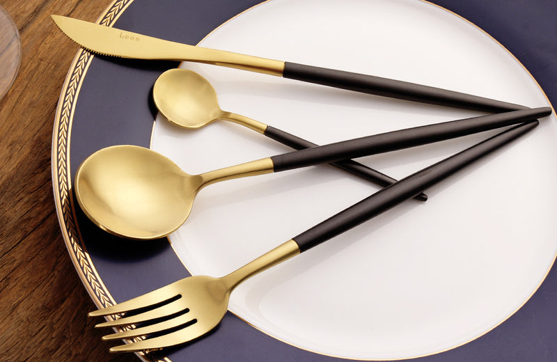Modern 18/10 Stainless Steel Dinnerware Set (4 piece)