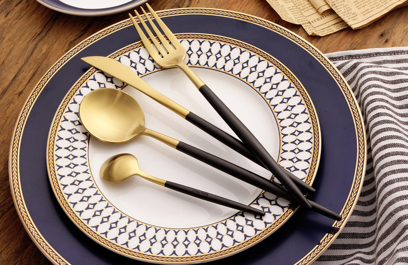 Modern 18/10 Stainless Steel Dinnerware Set (4 piece)