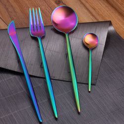 Rainbow Stainless Steel Cutlery Set 4 piece