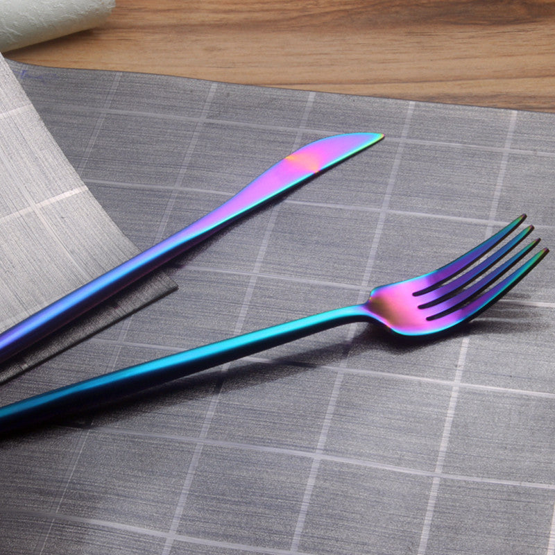 Rainbow Stainless Steel Cutlery Set 4 piece