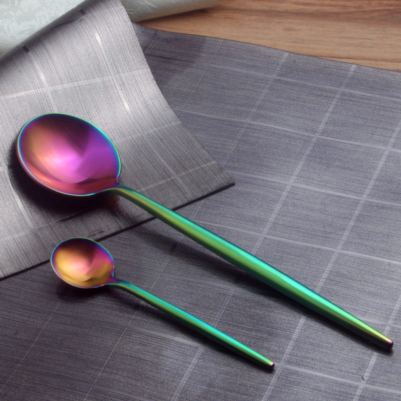 Rainbow Stainless Steel Cutlery Set 4 piece