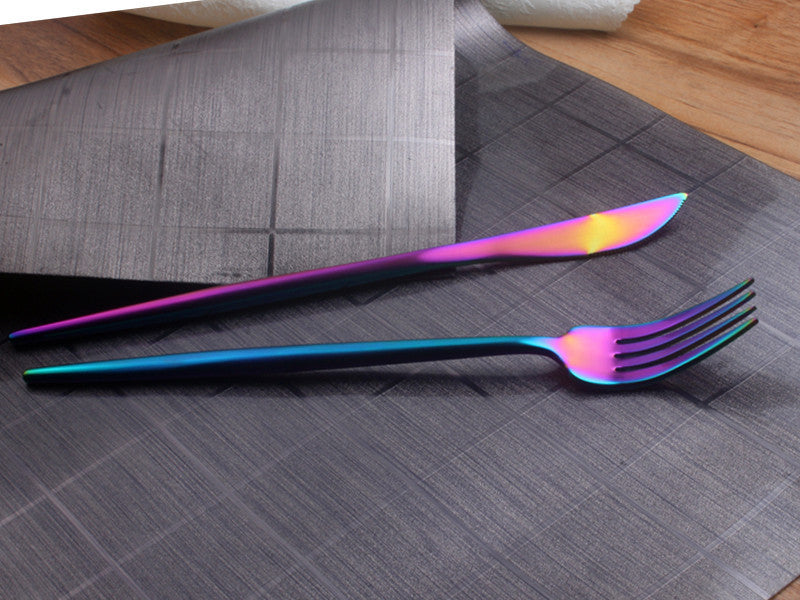 Rainbow Stainless Steel Cutlery Set 4 piece
